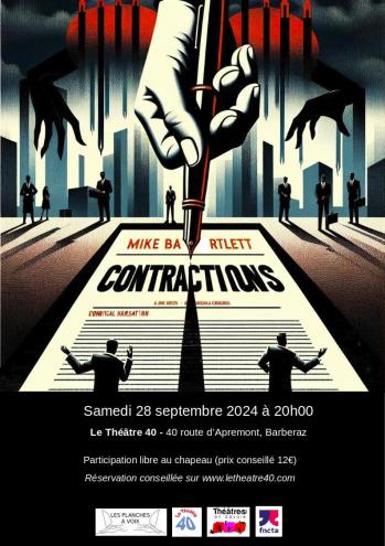 Affiche contractions au 40 le 28 09 2025